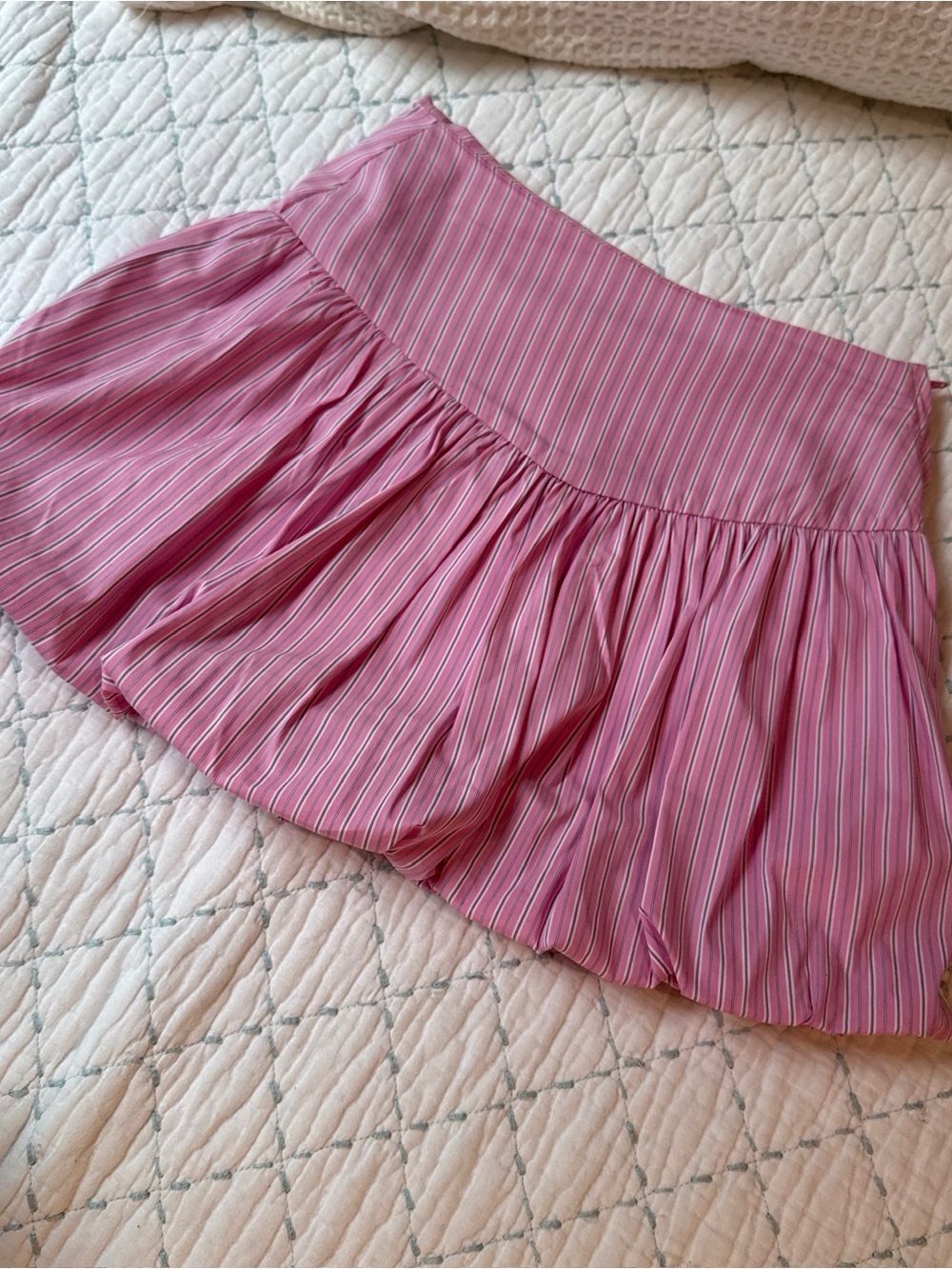 GB girls Pink Striped Circle Skirt